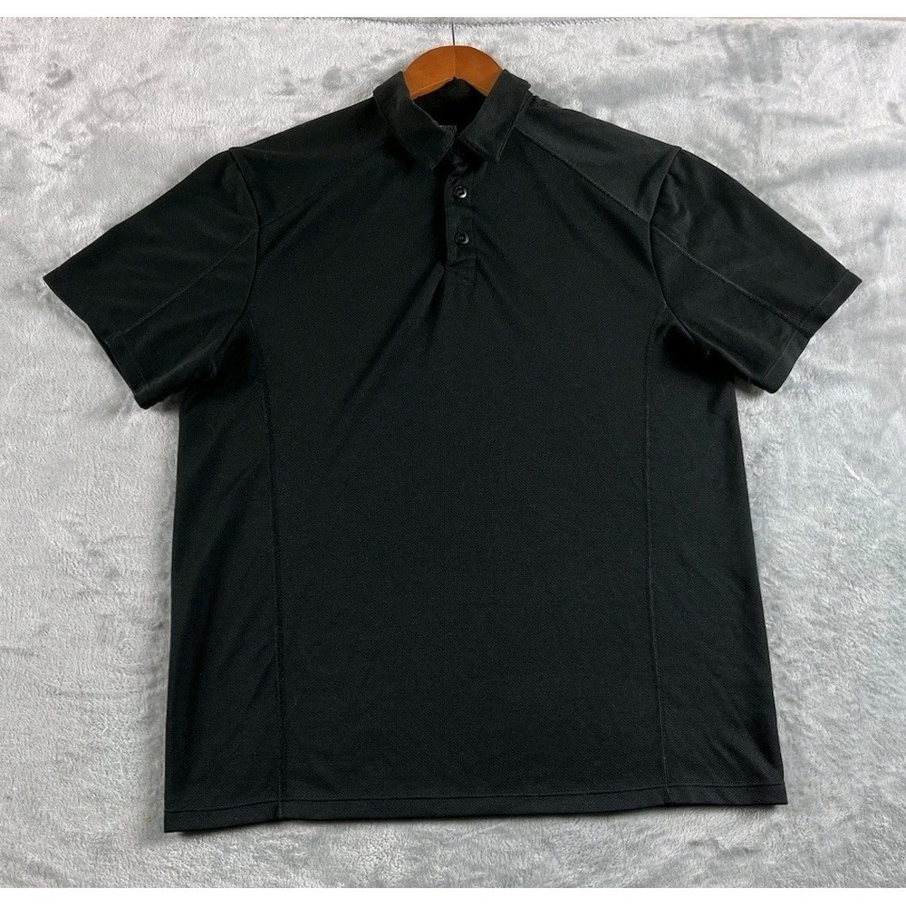 Triple Aught Design Polo Shirt Men Large Black Short Sleeve Tactical USA Made